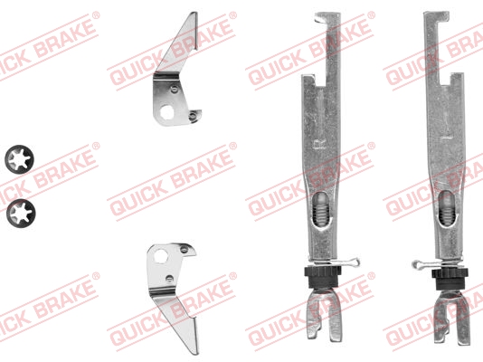 Комплект регулятора, барабанный тормозной механизм - 102 53 003 QUICK BRAKE